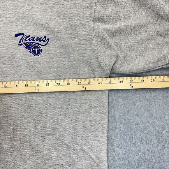 Tennessee Titans Polo Shirt Mens XL XLarge Grey SS Embroidered Logo Vintage Y2K - Picture 9 of 9